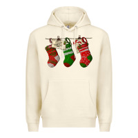 Sandshell Christmas Socks With Santa Letter Premium Hoodie - LillyAllenDesigns