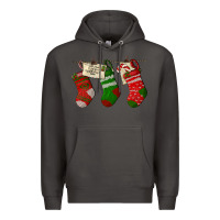 Smoke Christmas Socks With Santa Letter Premium Hoodie - LillyAllenDesigns