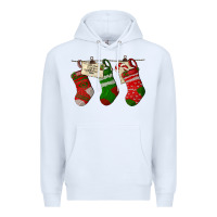 White Christmas Socks With Santa Letter Premium Hoodie - LillyAllenDesigns