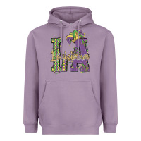 Lavender louisiana mardi gras Heavyweight Hoodie - MaliasSmallBusiness