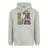Moon Dust louisiana mardi gras Heavyweight Hoodie - MaliasSmallBusiness