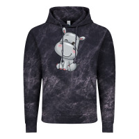 Cloud Black hippo Vintage Hoodie - texasbilliewilder