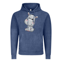 Vintage Denim hippo Vintage Hoodie - texasbilliewilder