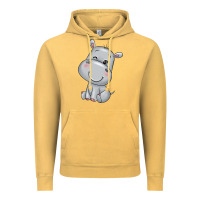 Vintage Mustard hippo Vintage Hoodie - texasbilliewilder