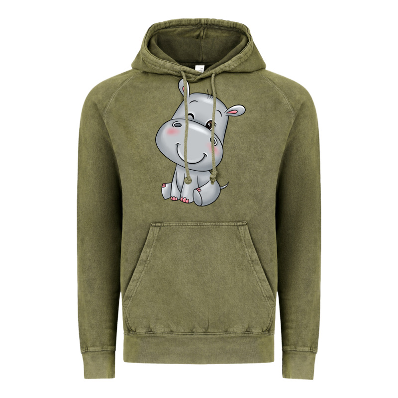 Hippo Vintage Hoodie by texasbilliewilder | Teevron