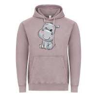 Vintage Zinc hippo Vintage Hoodie - texasbilliewilder