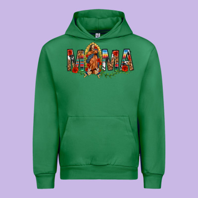 Our Lady Of Guadalupe Mama Urban Hoodie Designed By Texasbilliewilder