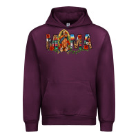 Mauve Wine Our Lady of Guadalupe Mama Urban Hoodie - texasbilliewilder