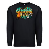 Black camping life Premium Sweatshirt - NancyCooperArtShop