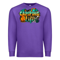 Purple camping life Premium Sweatshirt - NancyCooperArtShop