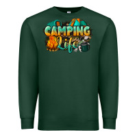 Sports Green camping life Premium Sweatshirt - NancyCooperArtShop