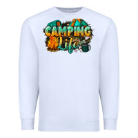 White camping life Premium Sweatshirt - NancyCooperArtShop