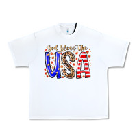 White god bless the usa Urban Heavy Tee - RacoonDesign