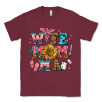 Burgundy wife mom ma Classic Tee - AdoDesignShop