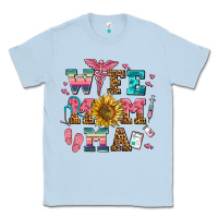 Dusty Blue wife mom ma Classic Tee - AdoDesignShop