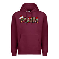 Burgundy christmas mom Premium Hoodie - AdoDesignShop