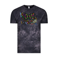 Cloud Black i love teaching Vintage Tee - CowhideDigitalArt