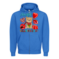 True Royal happy valentines day Zipper Hoodie - NancyCooperArtShop