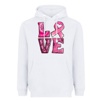 White Breast Cancer love Heavyweight Hoodie - NancyCooperArtShop