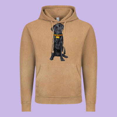 Labrador Retriever With Overflow Vintage Hoodie Designed By Texasbilliewilder