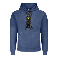 Vintage Denim labrador retriever with overflow Vintage Hoodie - texasbilliewilder
