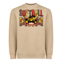 Mushroom softball mom messy bun Heavyweight Sweatshirt - Zillion Design Studio