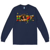 Navy hope juneteenth Long Sleeve Tee - AdoDesignShop