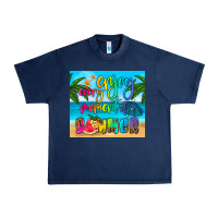 Navy enjoy every moment of summer Urban Heavy Tee - HRA Design Shop