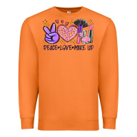 Carrot peace love make up Premium Sweatshirt - MaliasSmallBusiness