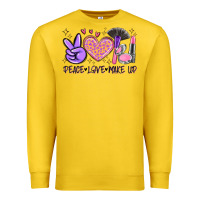 Lemon peace love make up Premium Sweatshirt - MaliasSmallBusiness