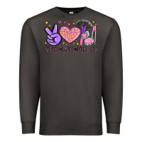 Smoke peace love make up Premium Sweatshirt - MaliasSmallBusiness