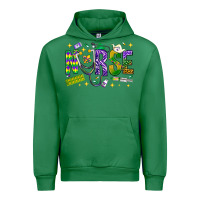 Emerald Mardi Gras Nurse Urban Hoodie - NancyCooperArtShop