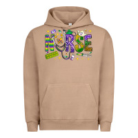 Pigment Burro Mardi Gras Nurse Urban Hoodie - NancyCooperArtShop