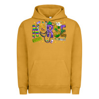 Pigment Peanut Butter Mardi Gras Nurse Urban Hoodie - NancyCooperArtShop