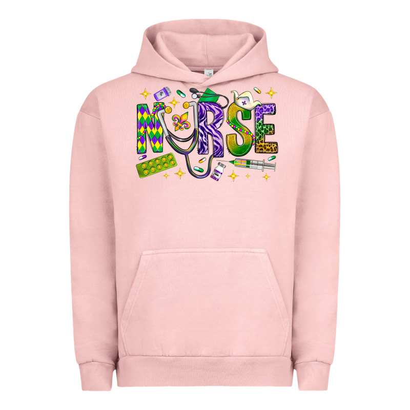 Mardi Gras Nurse Urban Hoodie by NancyCooperArtShop | Teevron