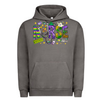 Pigment Tornado Mardi Gras Nurse Urban Hoodie - NancyCooperArtShop
