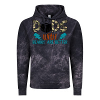 Cloud Black dads with beards are better Vintage Hoodie - JahusDesignShop