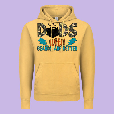 Dads With Beards Are Better Vintage Hoodie Designed By Jahusdesignshop