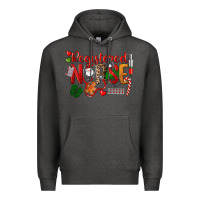 Charcoal Heather Registered Nurse Christmas Premium Hoodie - LillyAllenDesigns