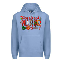 Colony Blue Registered Nurse Christmas Premium Hoodie - LillyAllenDesigns