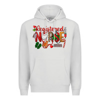 Dove Grey Registered Nurse Christmas Premium Hoodie - LillyAllenDesigns