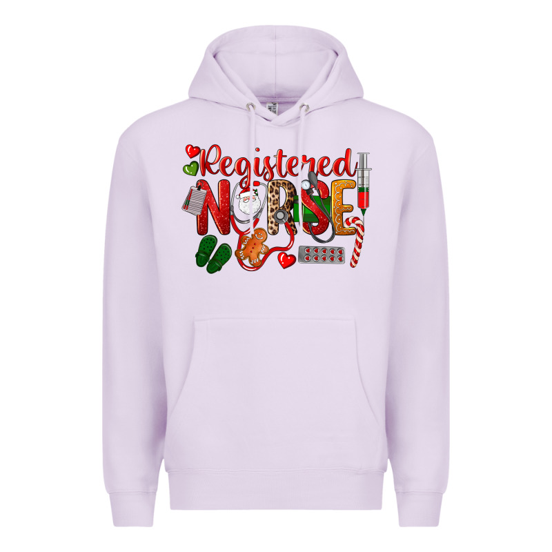 Registered Nurse Christmas Premium Hoodie by LillyAllenDesigns | Teevron