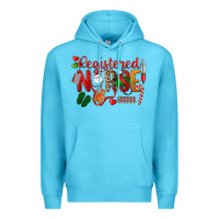 Ocean Blue Registered Nurse Christmas Premium Hoodie - LillyAllenDesigns