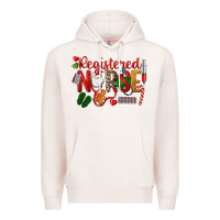 Pale Pink Registered Nurse Christmas Premium Hoodie - LillyAllenDesigns