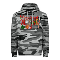 Slate Camo Registered Nurse Christmas Premium Hoodie - LillyAllenDesigns
