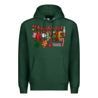 Sports Green Registered Nurse Christmas Premium Hoodie - LillyAllenDesigns