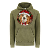 Vintage Olive beagle christmas ornament Vintage Hoodie - RanaPortraitStore