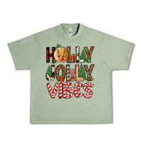Oil Green holly jolly vibes Urban Heavy Tee - FaDigitalArtStudio
