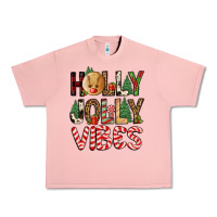 Salmon holly jolly vibes Urban Heavy Tee - FaDigitalArtStudio