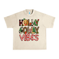 Sandshell holly jolly vibes Urban Heavy Tee - FaDigitalArtStudio